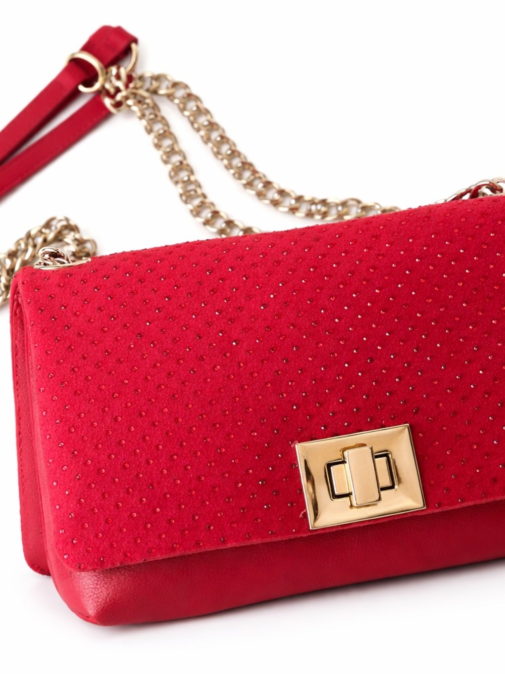 I.N.C. International Concepts Red Pepper Ajae Quilted Crossbody Bag